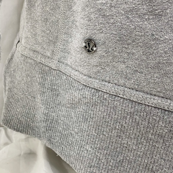 Lululemon Women’s Heather Grey Yin To My Yang Cardigan Fleece Jacket 6 S - Picture 9 of 10